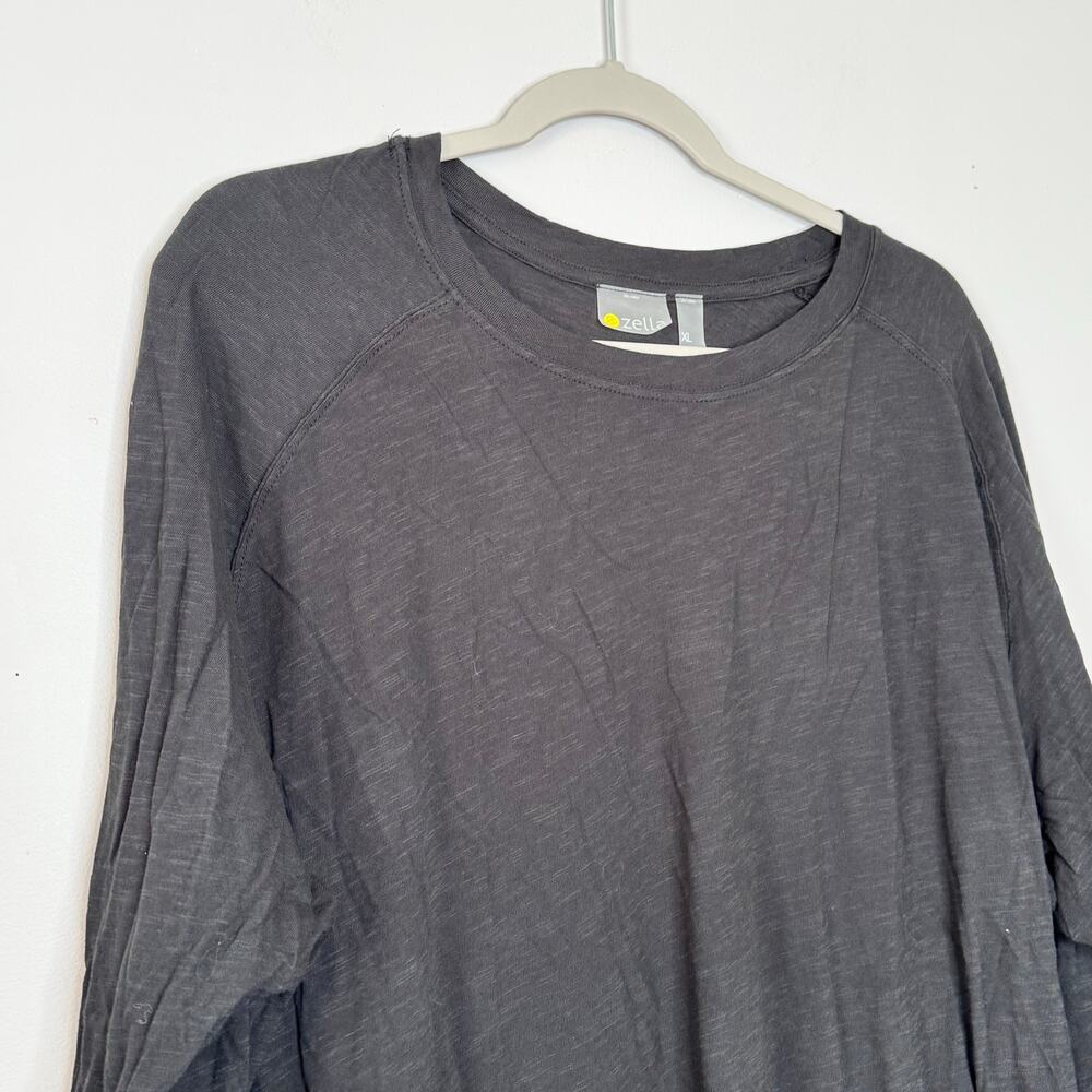 Zella Long Sleeve Top Black Relaxed Fit Crew Neck Women Size XL NWOT - Picture 3 of 9